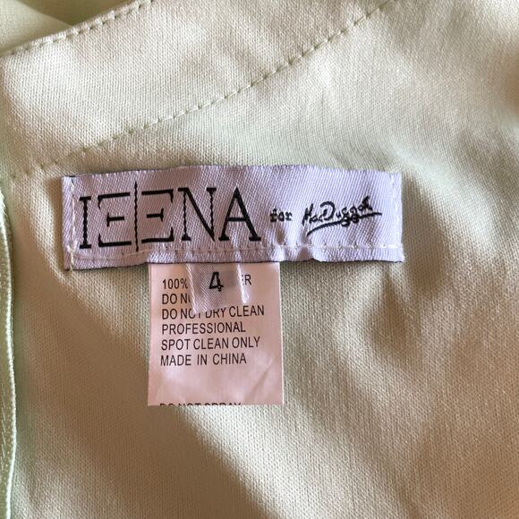 Mac Duggal Braided Spaghetti Strap Faux Wrap Dress In Mint 70200 Size 4 New - Picture 11 of 12